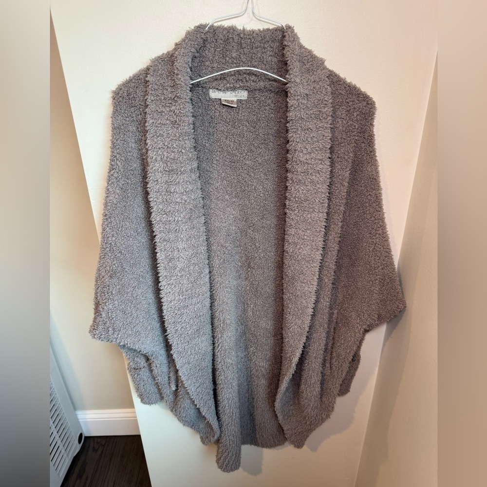 Barefoot Dreams Womens Gray Cozy Chic Open Front Sweater Size XS/S - Picture 2 of 6